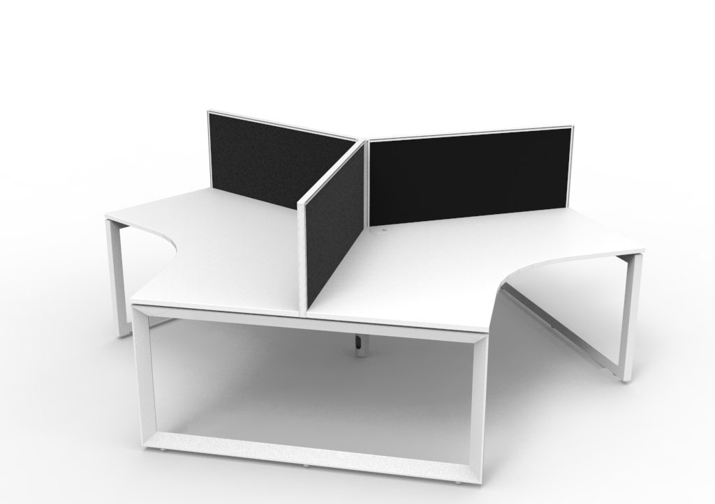 Loop 3 Person 120 Degree Workstation